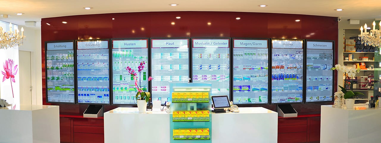 Interactive virtual shelves for the pharmacy of the future