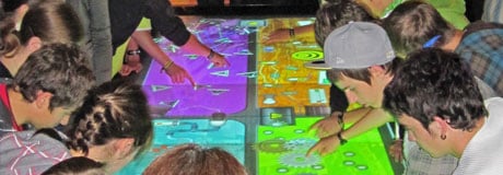MultiTouch Tisch auf der TecMania in Winterthur fuer Swissmem