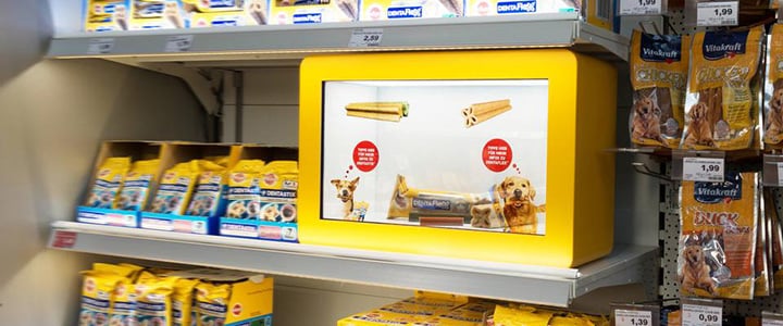 Transparent touchscreen HYPEBOX with software for Mars Petcare 2