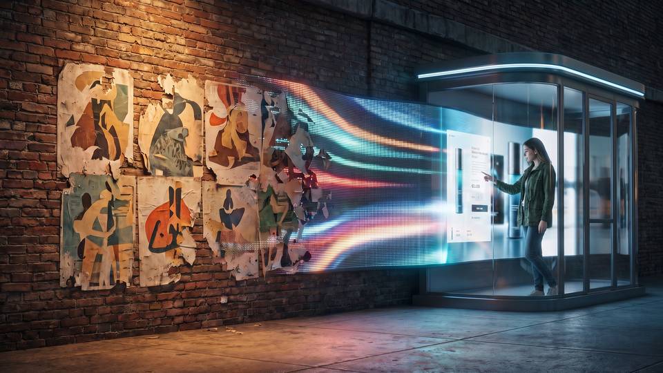 Interactive Digital Signage erklärt: Geschichte, Technologie & Retail Media
