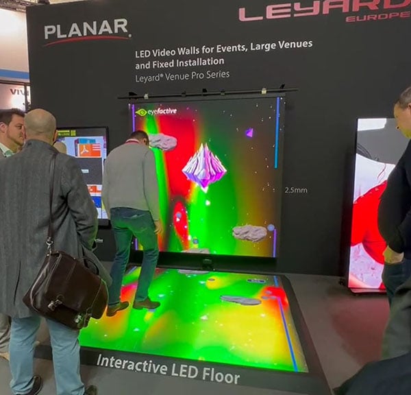 Interaktive LED Boden-Wand Kombination bei Leyard