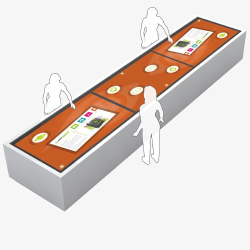 Interactive Touchscreen Counter Large Scale XXL 01