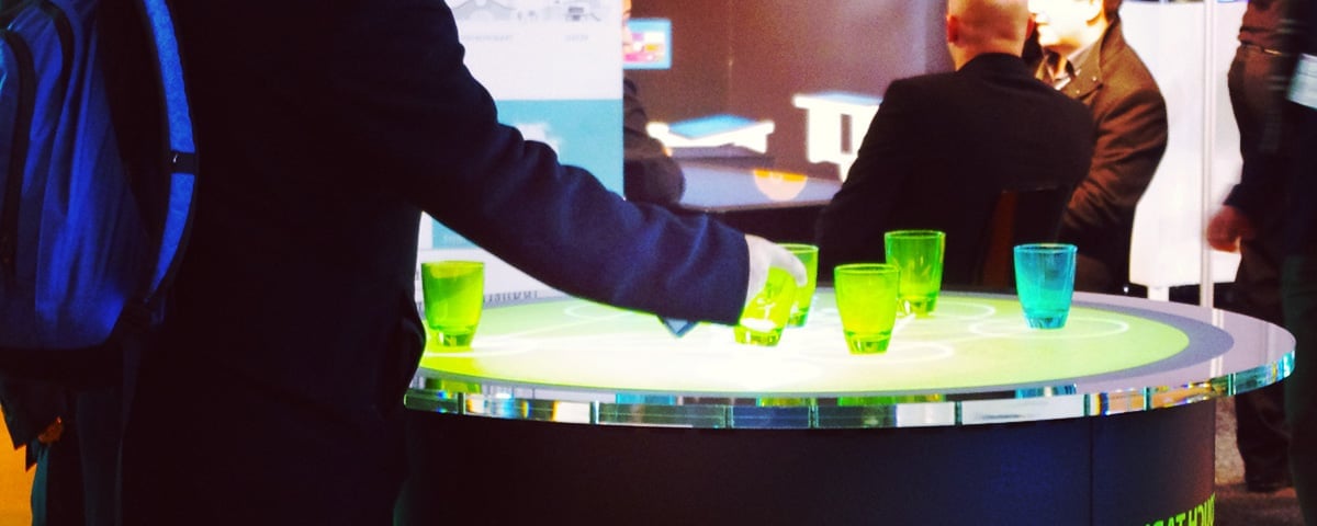 Round Multi Touch Screen Table