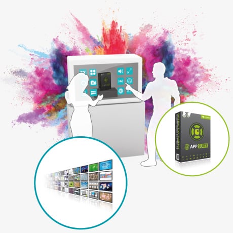 Software für transparent Multi Touch Screen Displays