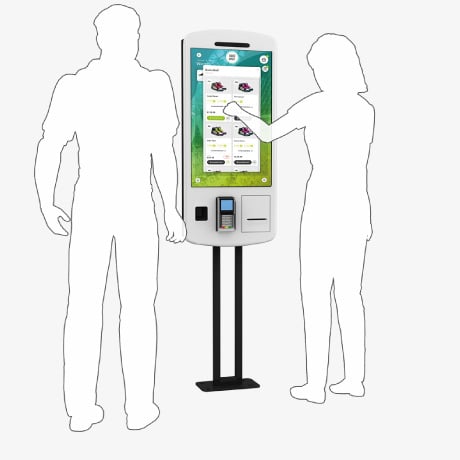 Self-Service Touchscreen POS Kiosk Terminal für Retail und Point of Sale