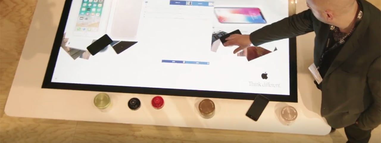 UHD Multitouch Table with Object Recognition 02