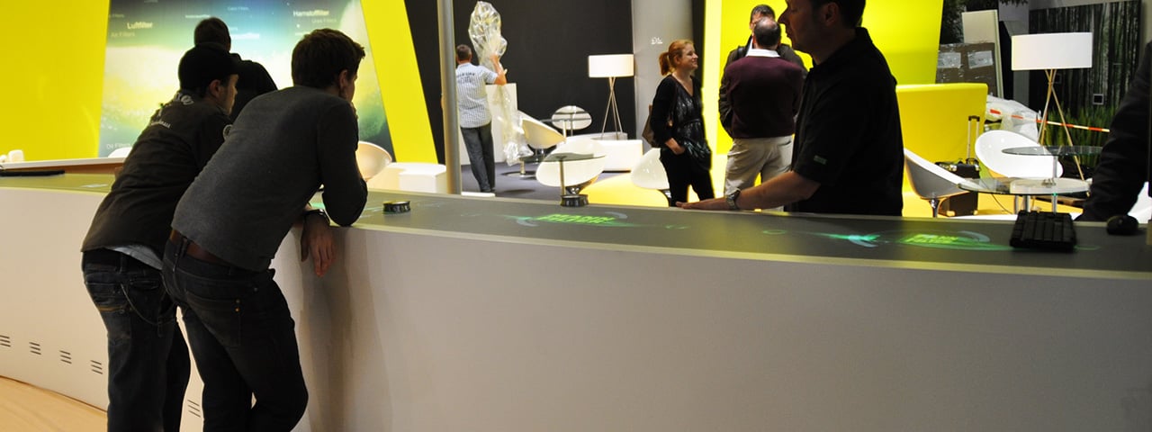 Rundes MultiTouch Display für MANN-FILTER