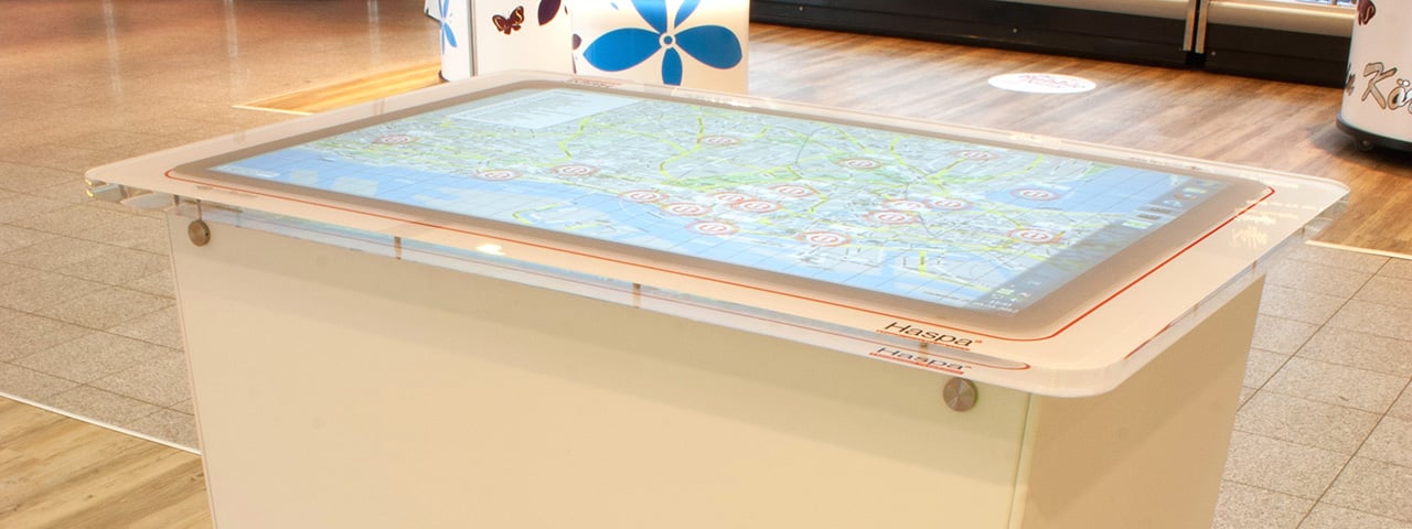 Aeon MultiTouch Table + Software for Haspa