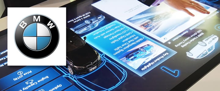 BMW nutzt Touchscreen Objekterkennung für innovatives Event