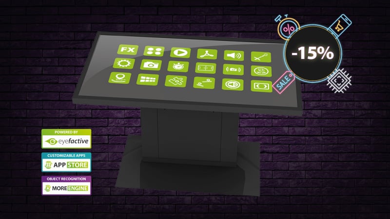 SHARP 80TH5 Touchscreen Table Bundle 01