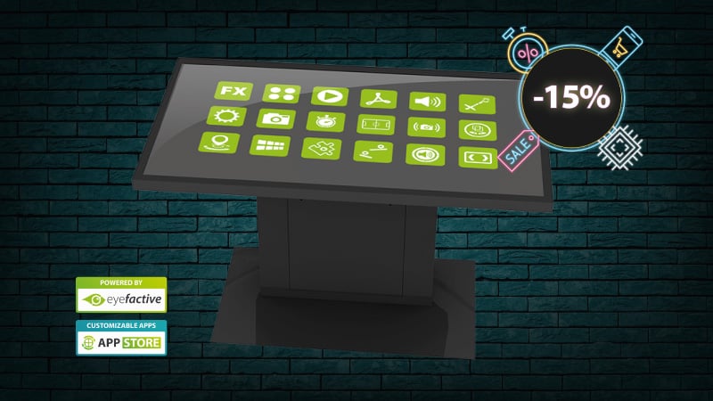 SHARP 80TH5 Touchscreen Table Bundle 02