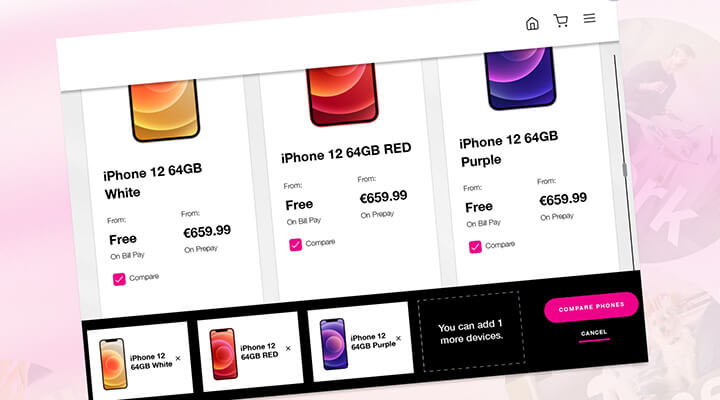 Compare Products Table