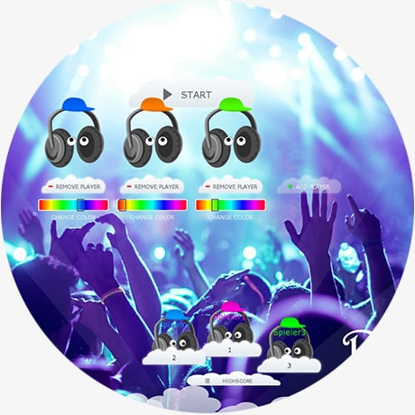 Interaktive Touchscreen Software für Club, Party, Event