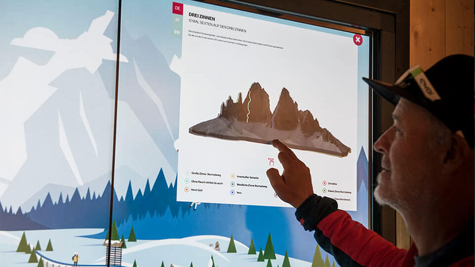 Interaktive Video Wand in Ausstellungen