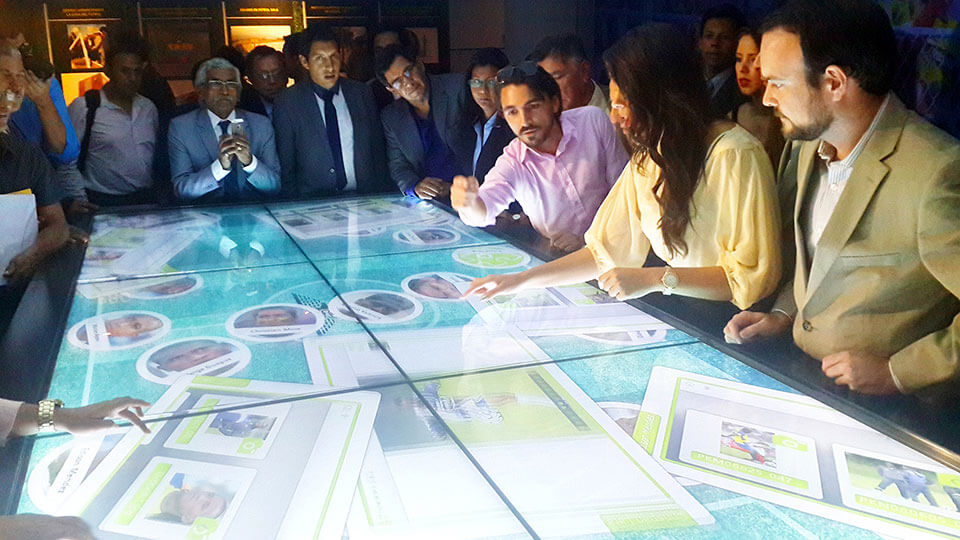 Interaktiver Touch Tisch im Museum