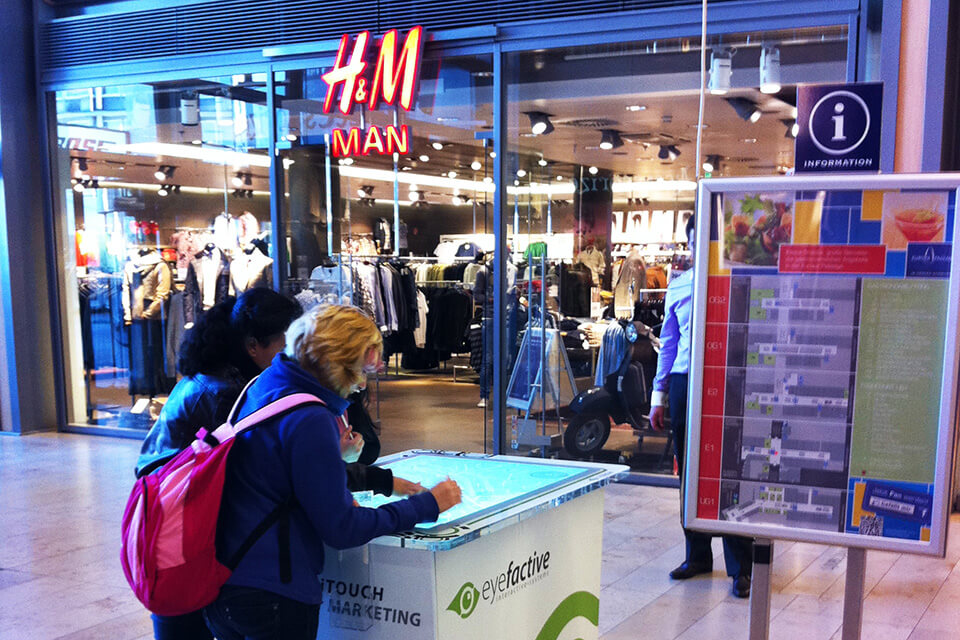 Info-Displays for Shopping Centers and Malls