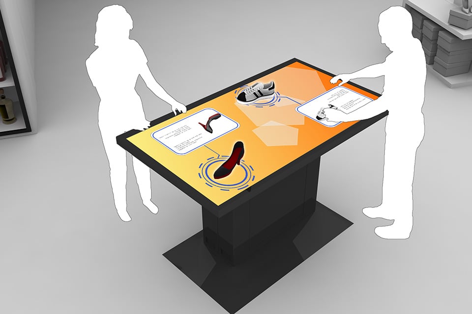 Touchscreen Tables with Object Recognition